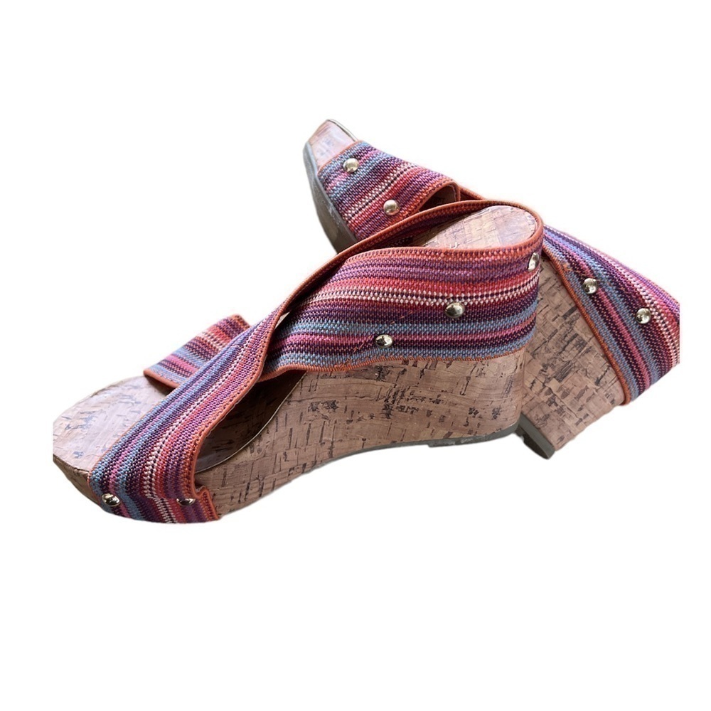 Montego Bay Club Stretchy Studded Platform Wedge, Size 6